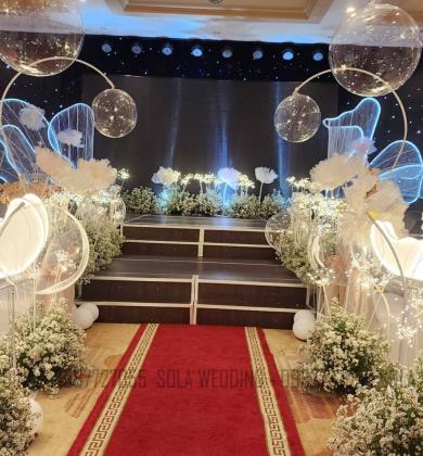 Tiệc cưới có màn hình led rồi thì có trang trí được không? - Sola Wedding